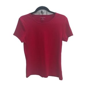 Craft & Barrow Women's Crew Neck Short Sleeve Top